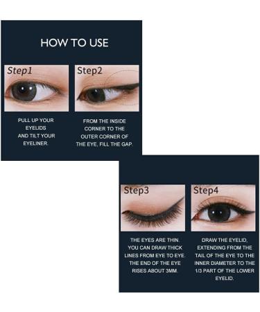 SUIOPPYUW Eyeliner Pens Waterproof Quick Dry Eyeliner Pencil Smudge Resistant Makeup Portable Cosmetics Accessories Beginner Orange - Buy Online on GoSupps.com