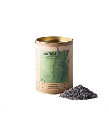 DWORZYSK LAVENDER - 100% Dry Lavender (narrow-leaved lavender) as relaxing tea infusion bath or spices 30g