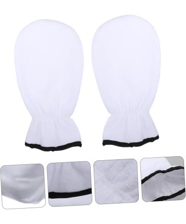 POPETPOP 2 Pairs Exfoliating Hand Mask Dry Hands Gloves Dry Hands Lotion Black Cotton Gloves Women Exfoliate Glove Hands Moisturizing Gloves Exfoliating Mitts Spa Polyester White Care Miss - Buy Online on GoSupps.com