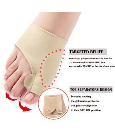 CrazyView L1K7 Toe Separator for Hallux Valgus Relief | Orthopedic Hammer Toe Pain Relief | Natural Color 1 Pair - Buy Online on GoSupps.com