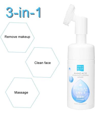 Qukaim Face Cleanser Amino Acid Face Foaming Cleanser 120ml Pores Cleaning Makeup Removal - Buy Online on GoSupps.com