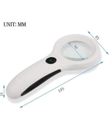 Led Magnifying Glasses with Hd 4X 3X 8X Lens for Reading Crafts Repair Magnifier White 3X Lofty Ambition - Buy Online on GoSupps.com
