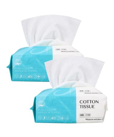 PATKAW Disposable Face Towel 2 Bags Face Cloths for Washing Soft Cotton Dry Wipes Facial Cloths Thickening Towelettes for Facial Tissue Cleansing Skincare