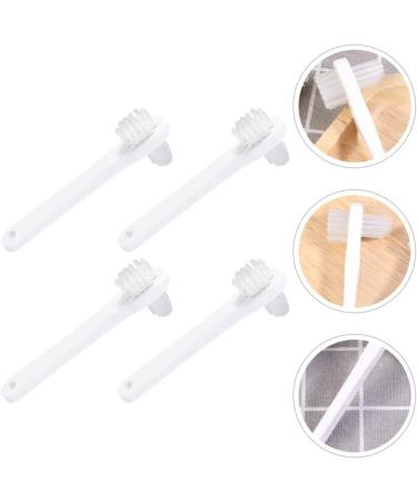 Beaupretty 4 Pcs Portable Denture Cleaner Toothbrushes - Double Head Toothbrush for Effective Denture Care | Travel-Friendly Finger Brush - Buy Online on GoSupps.com