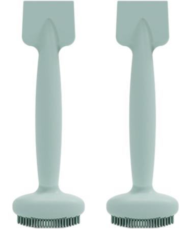 Face Brush Cleanser Dual Head Soft Face Scrubber Brush For Women | Soft Face Cleansing Brush Waterproof Mud Film Brush Manual Skin Friendly Haze Blue 2pcs - Buy Online on GoSupps.com