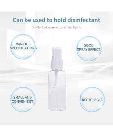 Junejour 5pcs Transparent Plastic Spray Bottles - Empty Fog Atomizer for Perfume - Choose 60ml Capacity - Ideal for Travel - Buy Online on GoSupps.com