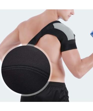 HURRISE Copper Infused Shoulder Brace - Achieve Pain Relief for Torn Rotator Cuff AC Joint Dislocation & Injuries - Adjustable Support for Men & Women - International Shipping Available - Buy Online on GoSupps.com