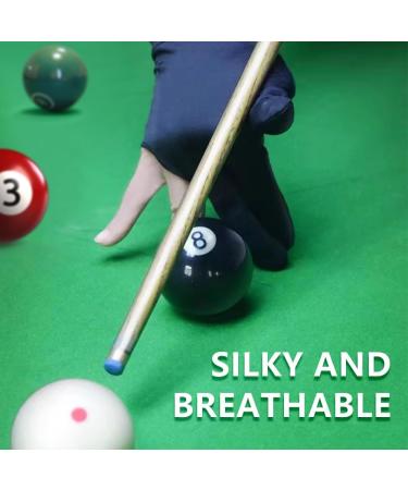 Buy BekeCidi 3-Finger Billiard Gloves | Snooker Gloves for Men & Women | Left & Right Hand | Black & Blue | Perfect for Billiard Training - Buy Online on GoSupps.com