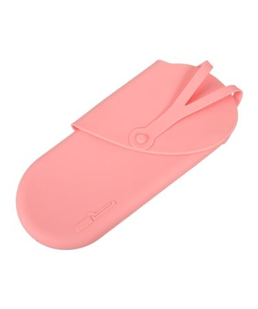 FOMIYES Curling Iron Storage Bag Hair Straighter Bag Hair Dryer Bag Hair Straightener Holder Reusable Curling Iron Bag Universal Curling Iron Bag Silicone Curling Iron Bag Hair Iron Pouch 29.50X13.50X2.00CM Pink