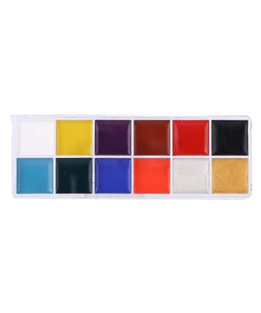 12 Colors Oil Paint Set for Face & Body - Ideal for Halloween Makeup & Special Effects - Buy Online on GoSupps.com