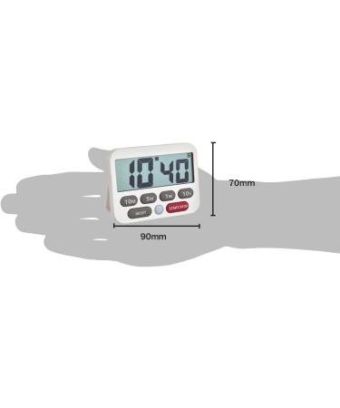 TFA Dostmann Digital Timer & Stopwatch - 99min 50sec Extra Sound Alarm White - Perfect for Cooking & Timing Needs - Buy Online on GoSupps.com