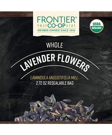 Buy Frontier Co-op Organic Lavender Flowers 2.72 oz - Natural Aroma & Herbal Benefits - Buy Online on GoSupps.com