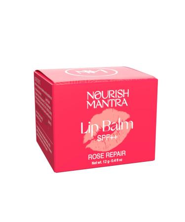 Rose Repair Lip Balm with SPF - Nourishing Formula with Rose Extracts Olive Oil Shea Butter & Vitamin E for Dry Chapped Lips - 12g - Buy Online on GoSupps.com