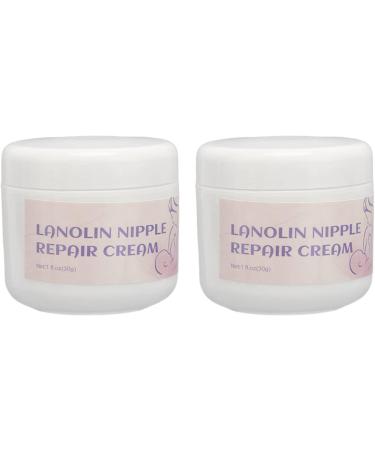 Buy 2 x 30g Lanolin Nipple Cream - Safe Mild Moisturizing & Pain-Relieving Cream for Breastfeeding - Calming & Nourishing Support - Buy Online on GoSupps.com