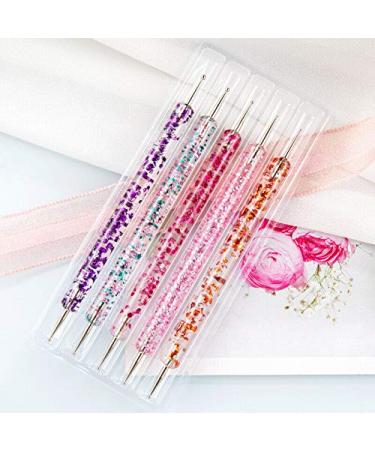 5Pcs Double-Headed Nail Art Dotting Pen Set | Acrylic Handle Nail Art Tools & Accessories for Creative Designs | Shop Internationally - Buy Online on GoSupps.com