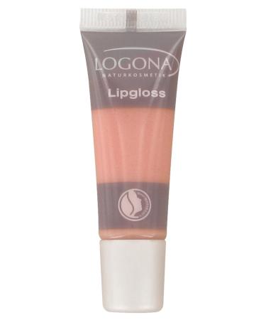 Logona Natural Cosmetics LipGloss No.03 apricot natural make-up lip gloss conjures up a brilliant shine with anti-aging active ingredient complex organic extracts 10 ml