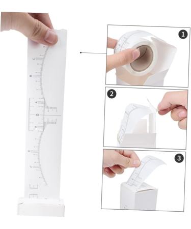 NOLITOY 3 rolls Measuring Ruler Stencil Auxiliary White Woman Brow Scale Practical Measurer Eyebrow Measure 6x4.5cmx3pcs Whitex3pcs - Buy Online on GoSupps.com