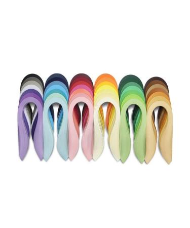 5040 Strips Quilling Paper Set 54cm (21inch) Length 42 Color Complete Quilling Strips Supply (3mm Width)
