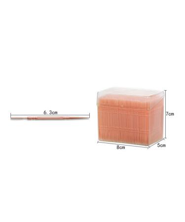 1100 Pack White Plastic Toothpicks - Double-Ended Dental Picks Interdental Brushes with Portable Case for Oral Care - Buy Online on GoSupps.com