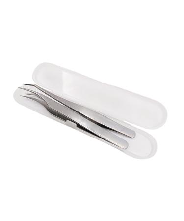 # Eyelash extension tweezers 2er set curved isolation tweezers for extension stainless steel eyelash extension accessories kit individual eyelashes (A one size) one size a