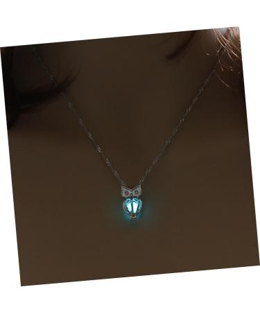 COLLBATH Owl Necklace 1Pc Hollow Owl Pendant Unisex Luminous Glowing in Dark Alloy Necklaces Beads Pendant for Women Female Ladies Hollow Pendant - Buy Online on GoSupps.com