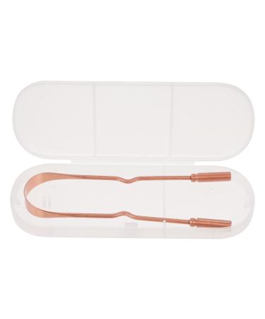 FOMIYES 1Pc pure copper tongue scraper fake braces Oral Cleaner tongue scrubber tonsil stone remover disposable tongue scraper Practical Tongue Cleaner double sided baby Stainless steel