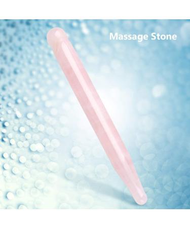 Acupressure Pen - Natural Rose Quartz Acupuncture Stick | 12cm Acupressure Tool for Wellness & Relaxation - Buy Online on GoSupps.com