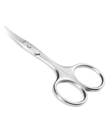 Bencco nail scissors made of stainless steel nail shaver with curved blade suitable for eyebrows beards false eyelashes and skin peeling