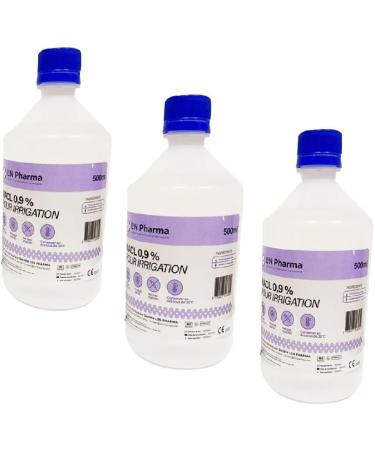 Physiological serum - L2N NACL 0.9% 500ML - Pack of 3 - Buy Online on GoSupps.com