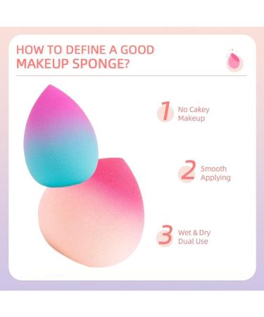 FnnEmg Make-Up Sponge Foundation Makeup Soft Sponge Egg Dry Wet Use Cosmetic Flexning Flexning Foundation Powder Blush Hiding Beauty Cream Makeup Sponge (Size: E-LMH2109 - Buy Online on GoSupps.com