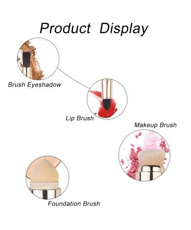 4 in 1 Makeup Brush - Soft Foundation Eye Lip & Facial Cosmetic Brush for Flawless Makeup Application - International Shipping Available - Buy Online on GoSupps.com