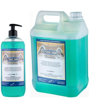 Claudius Showergel Hamam 5 liters + 1 liter with pump transparent
