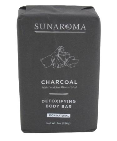 Buy Sunaroma Charcoal Soap Bar with Bergamot Oil - 8oz (2 Pack) | Natural Skin Care | International Shipping - Buy Online on GoSupps.com