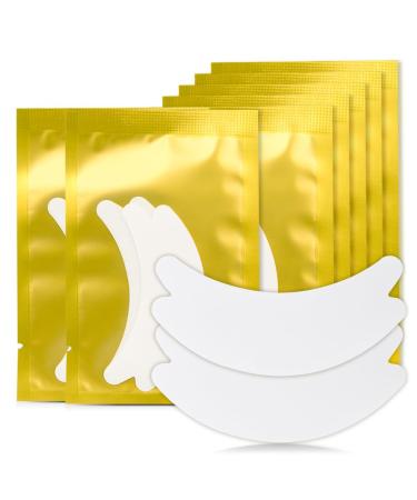 Lunamoon eye pads for eyelash extension eyelash pads eyelashes eye pads eyelash lifting eyelashes color eyelashes eye patches eyelash extension pad 50 pairs (butterfly gold)