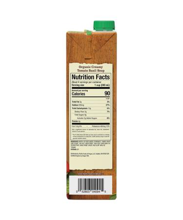 Pacific Foods Organic Vegan Creamy Tomato Basil Soup 32oz - Delicious and Satisfying Plant-Based Soup - Buy Online on GoSupps.com