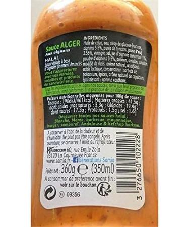 SAMIA - Algerian Sauce 350 Ml - Set of 4 - Free Shipping - Buy Online on GoSupps.com