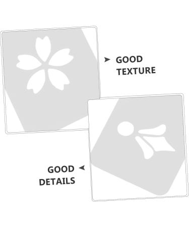 FOMIYES 1 Set Hanfu Forehead Patch Carnival Face Stencils Birth Stencil Mini Makeup Puff Pvc White - Buy Online on GoSupps.com