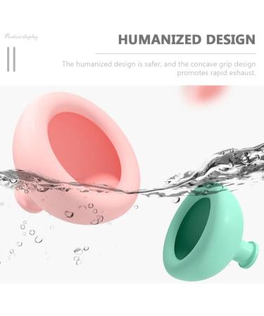 Bobby Remover Soft Palm Cup Set | Silicone Toddler & Infant Sputum Remover | Pressure Drum Massage Tool for Digestion | 2Pcs Burping & Phlegm Remover - Buy Online on GoSupps.com