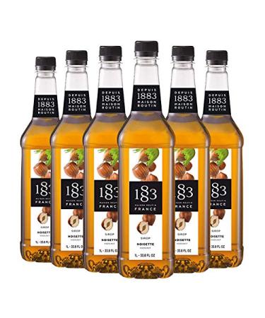 1883 MAISON ROUTIN Maison Routin 1883 Hazelnut Syrup 1 L PET / Pack of 6