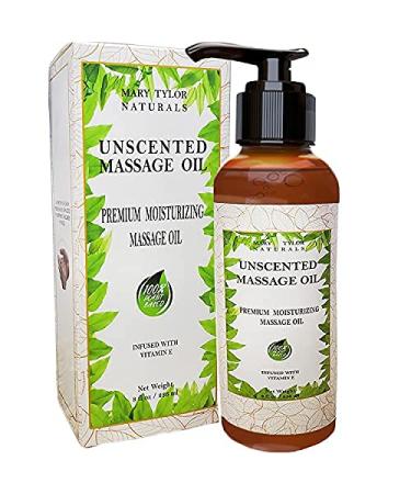 Unscented Massage Oil (8 Fluid Oz) – Perfect for Men, Women, Couples, Massaging, Nourishing The Skin, and Much More… by Mary Tylor Naturals
