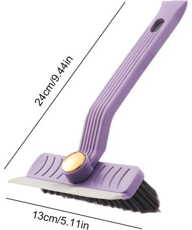 Rotating Tile Brush HeavyDuty Shower Scrubber Brush Scrubbing Cleaning Grout Brush Heavy Duty Stiff Bristle Scrubber Adjustable V Shaped Cleaning Brush for Tiles Mirrors Purple - Buy Online on GoSupps.com
