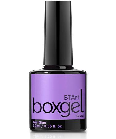 BTArtboxnails Gel Nail Glue - Long Lasting Gel x Nail Glue  4 in 1 U V Nail Glue  Curing Needed Brush On Gel Glue for Nails  Convenient and Easy to Use Nail Gel Glue 10ML A-Gel Nail Glue