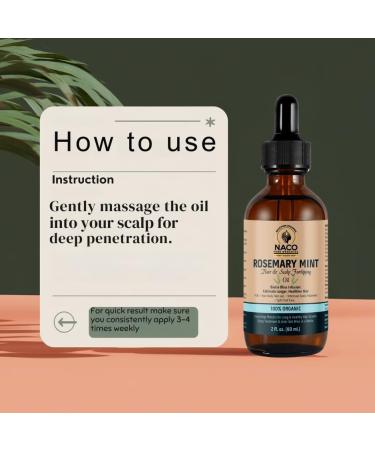 Hair Growth & Scalp Nourishing Oil - Rosemary Biotin Avocado & Argan - 600ml for Strong Moisturized Hair | International Shipping - Buy Online on GoSupps.com
