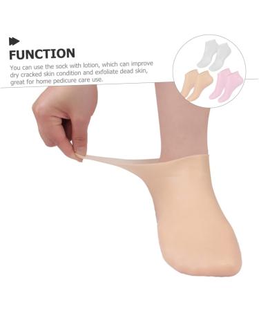 DRESSOOS Female Socks 3 Pairs moisturizing Socks Non Socks Aloe Socks spa Socks spa Gel Socks Foot Care Foot Socks Lotion Socks Silicone Socks Foot Care Miss Sebs Heel Casual Socks - Buy Online on GoSupps.com