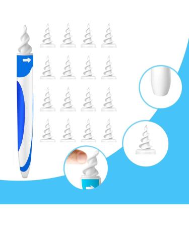 Q Grips Ear Wax Remover Kit - Soft Spiral Design with 16 Replacement Heads & 4 Dual-Head Ear Pickers - Gentle Ear Cleaning Tool for Adults and Kids - Buy Online on GoSupps.com