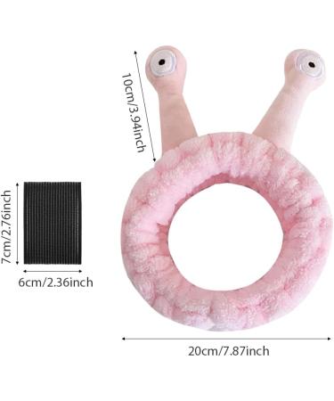 SculptZen Snail Spa Headband Face Wash Headband for Women Girls Makeup Headband Soft Flannel Head Wraps Elastic Skincare Hair Band Cute Hair Accessories for Washing Face Shower Sports Beauty Skincare - Buy Online on GoSupps.com