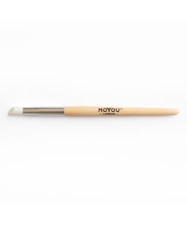 MOYOU LONDON Nail Art Sculpture Pen for Gel Polish - Nail Brushes for Gel Nails and Nail Wraps Silicone Brushes for art and Cuticle Pusher Nail Art Tools Manicure pen - Wood