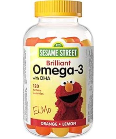 Sesame Street Brilliant Omega-3 Kids Gummy with DHA by Webber Naturals 120 Gummies For Children Age 3 and Up - Buy Online on GoSupps.com