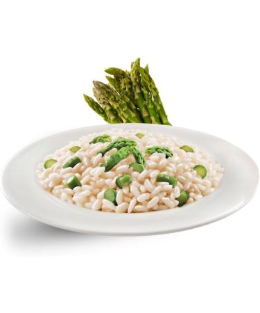 Curtiriso Asparagus Risotto Asparagus Risotto Asparagus Risotto Risotto is ready in 8 minutes 12 x 175 g + Italian Gourmet Pulp 400 g - Buy Online on GoSupps.com
