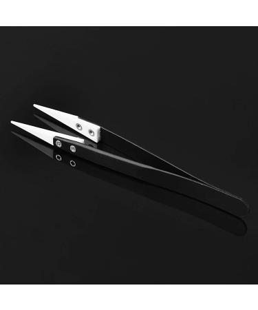Multi-Function Tool Precision Tweezers Ceramic Tips Tweezers Stainless Steel Handle Straight Aimed Tweezers for Coils Tools in Daily Life - Buy Online on GoSupps.com
